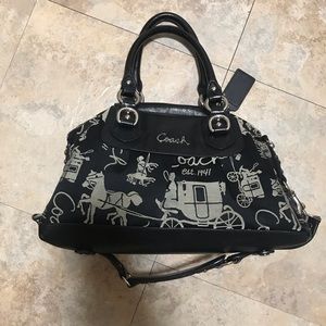 Black coach purse